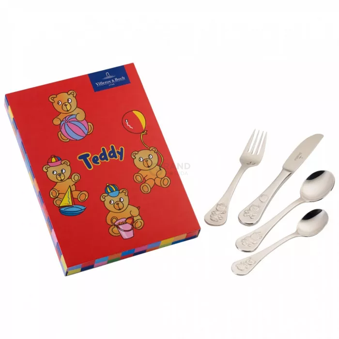 Набір дитячих столових приборів 4 предмета Kiddy | https://grandposuda.com.ua