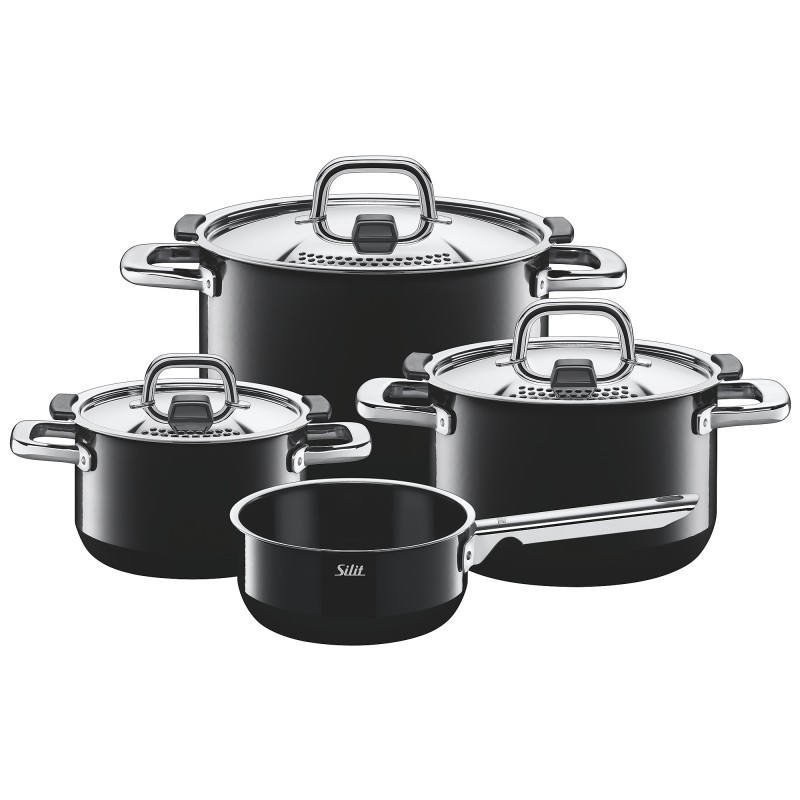 Silit Набір каструль 4 предмета Nature Black | https://grandposuda.com.ua