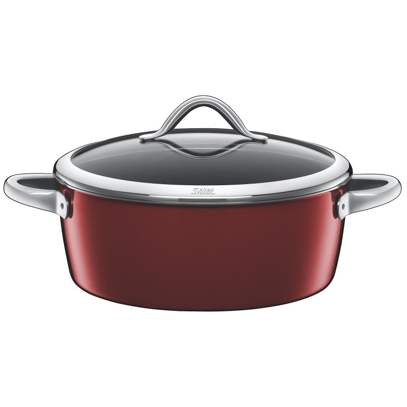 Silit Каструля для гасіння Ø 28 см Vitaliano Rosso | https://grandposuda.com.ua