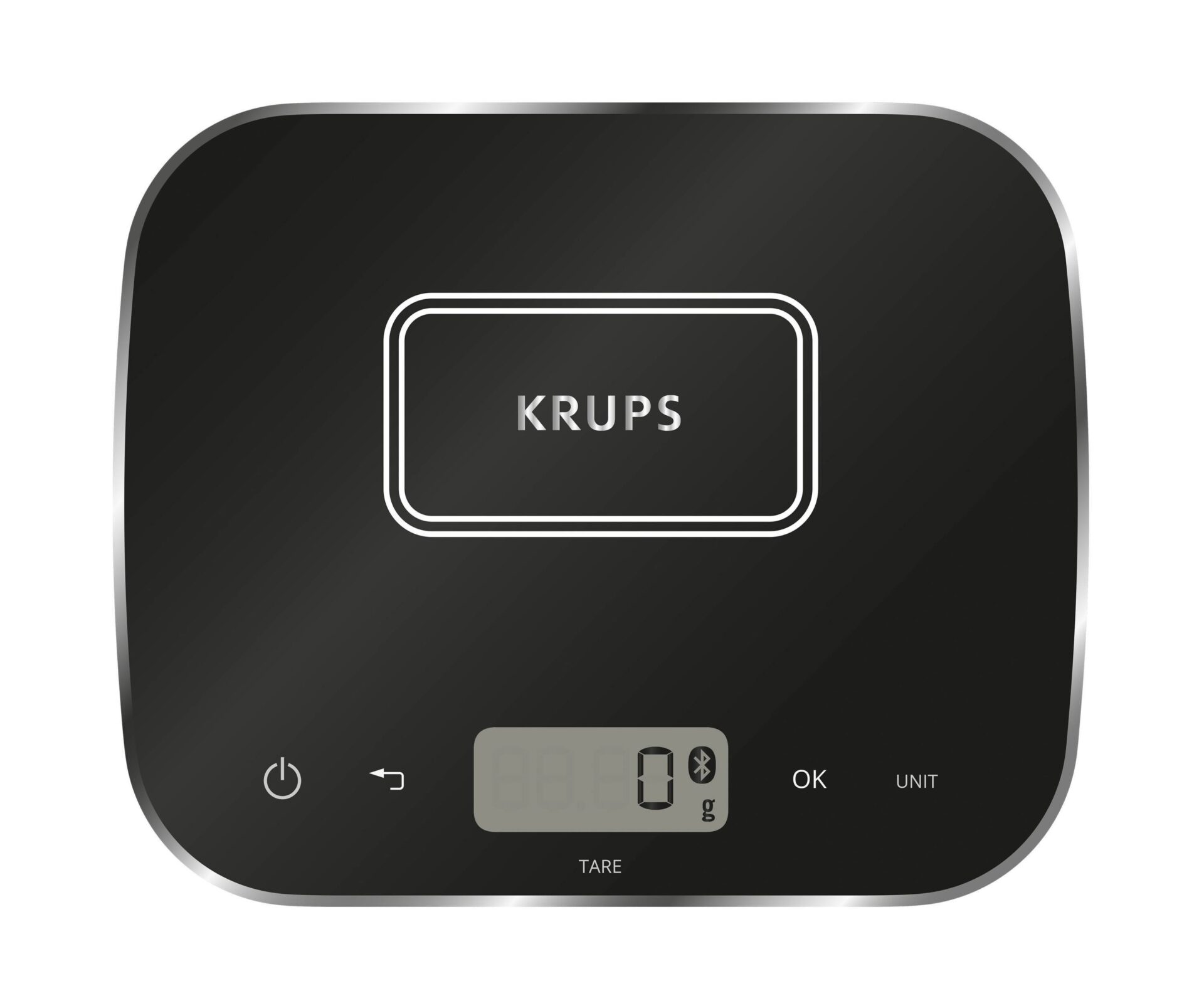 Цифрові ваги, 25,8 х 21 х 2,4 см, чорні XF554 KRUPS | https://grandposuda.com.ua