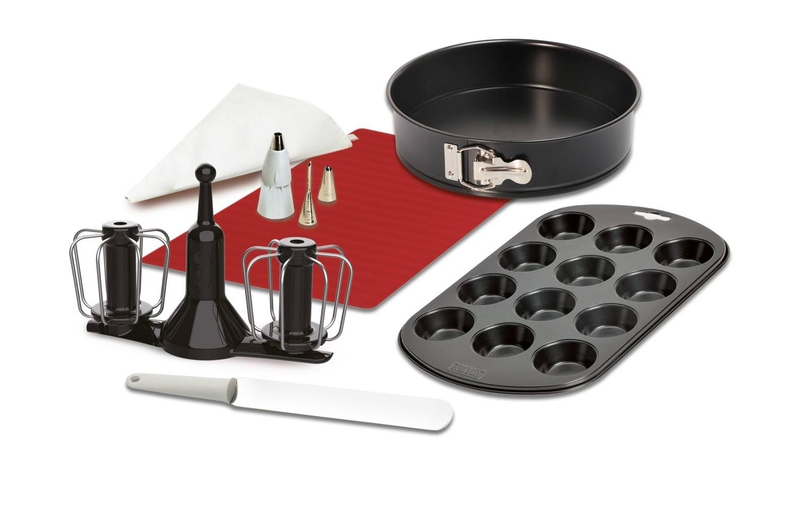 Набір для випічки, антрацит XF 5560 Prep Cook KRUPS | https://grandposuda.com.ua