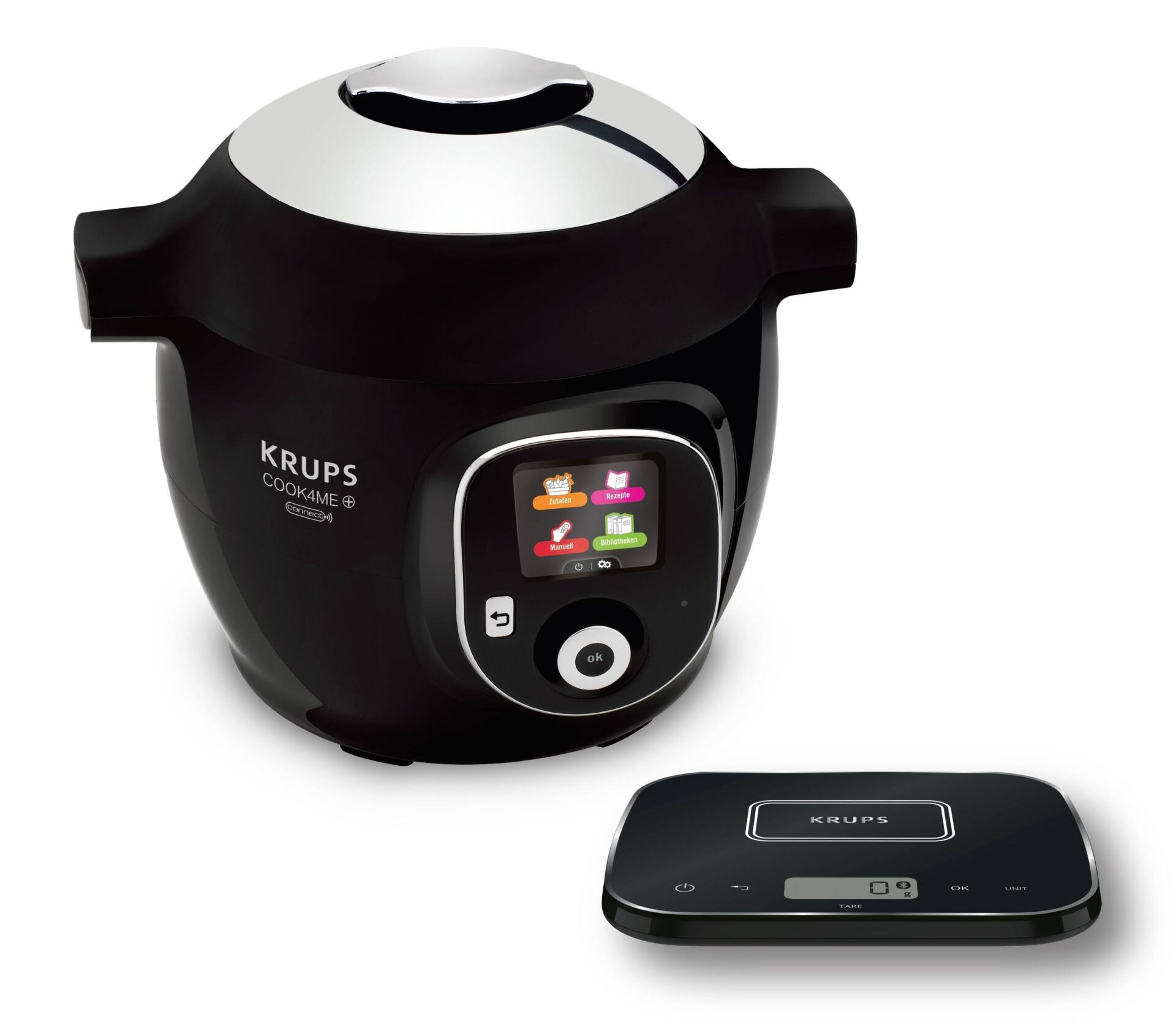Мультиварка с цифровыми весами CZ 8568, черная Cook4Me KRUPS | https://grandposuda.com.ua