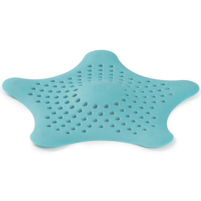 Umbra Фильтр для слива 15,5х0,5х15,5 см голубой Starfish | https://grandposuda.com.ua