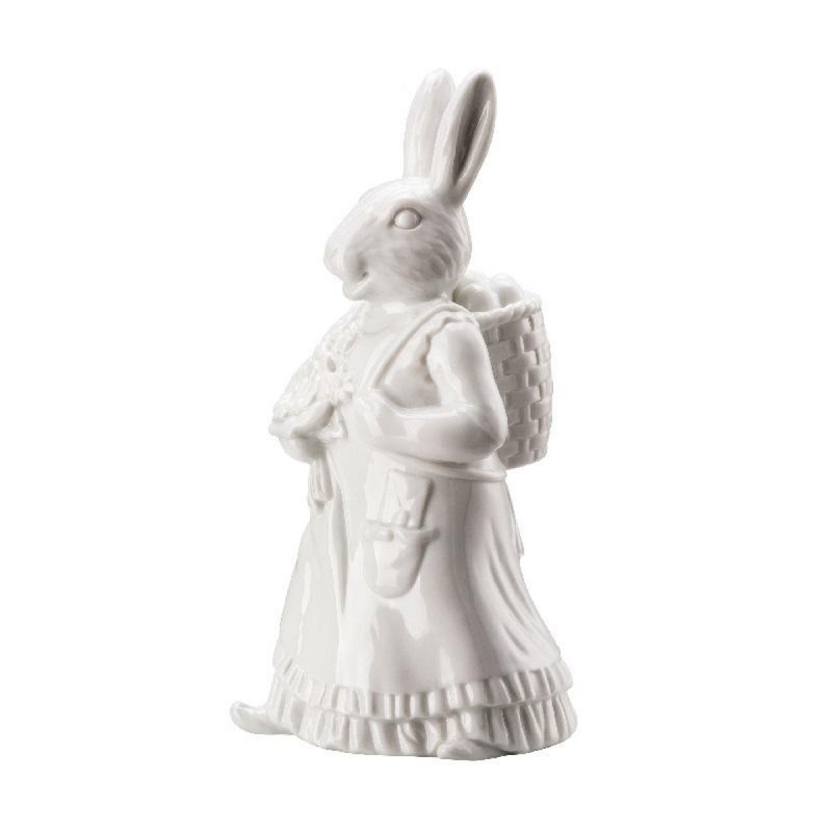 Hutschenreuther Фігурка «Кролиця з кошиком» 13,7 см біла Hasenfiguren | https://grandposuda.com.ua