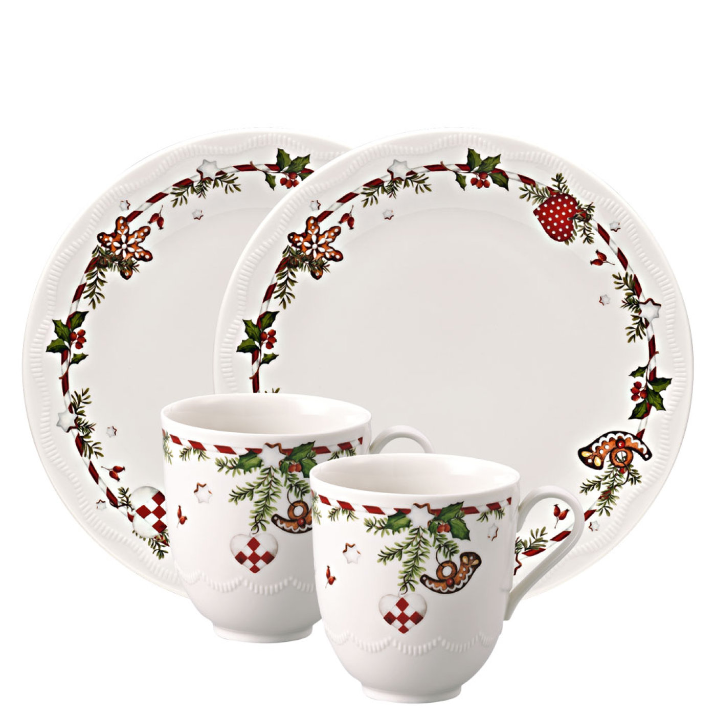 Hutschenreuther Столовый сервиз 4 предмета Winter Treats | https://grandposuda.com.ua