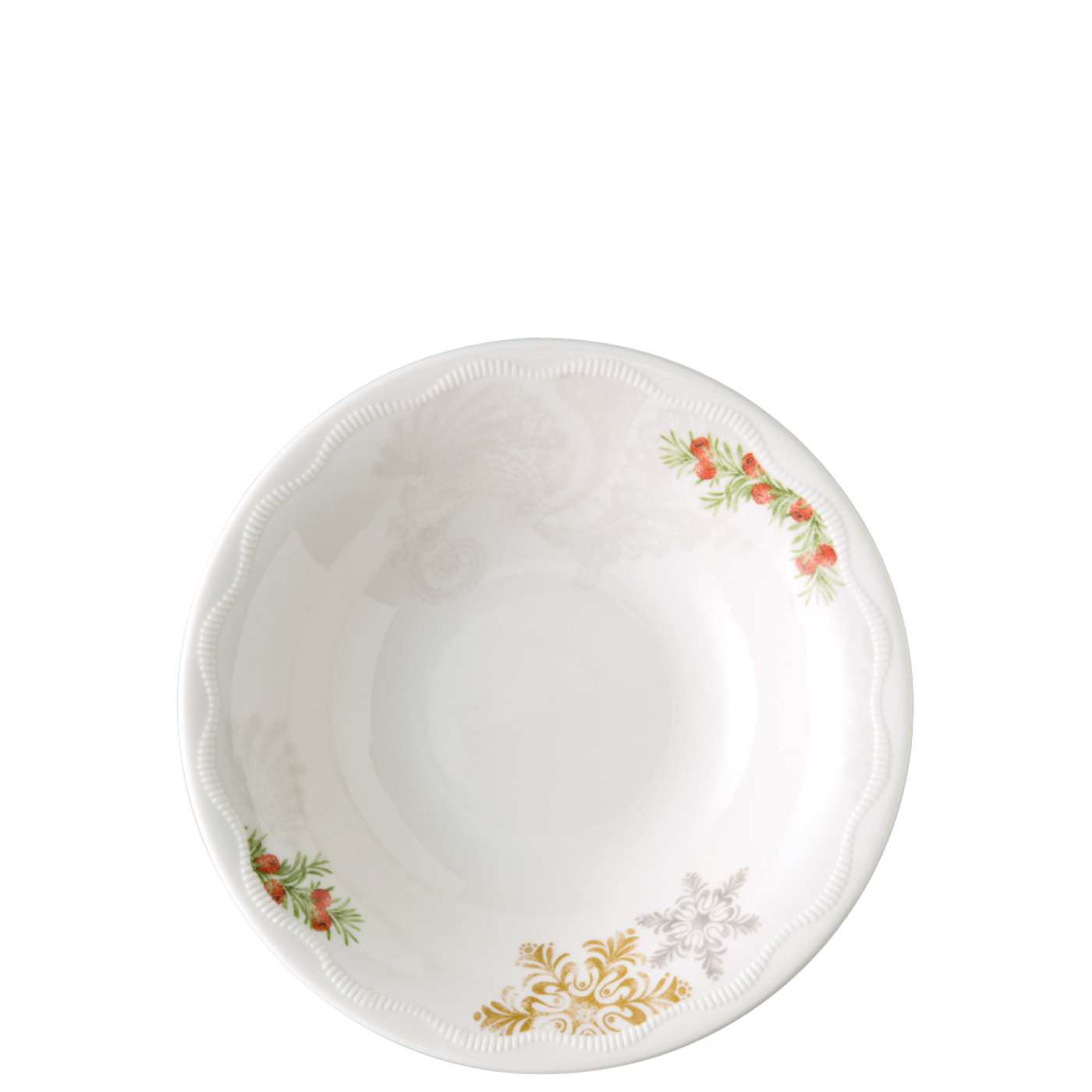 Hutschenreuther Тарелка глубокая 22 см Winterromance decorated | https://grandposuda.com.ua