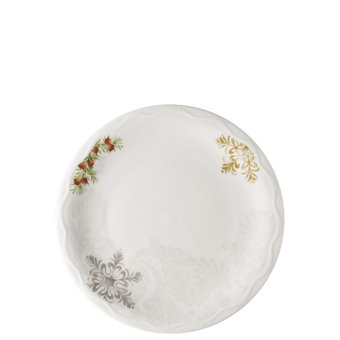 Hutschenreuther Тарелка 22 см Winterromance decorated | https://grandposuda.com.ua