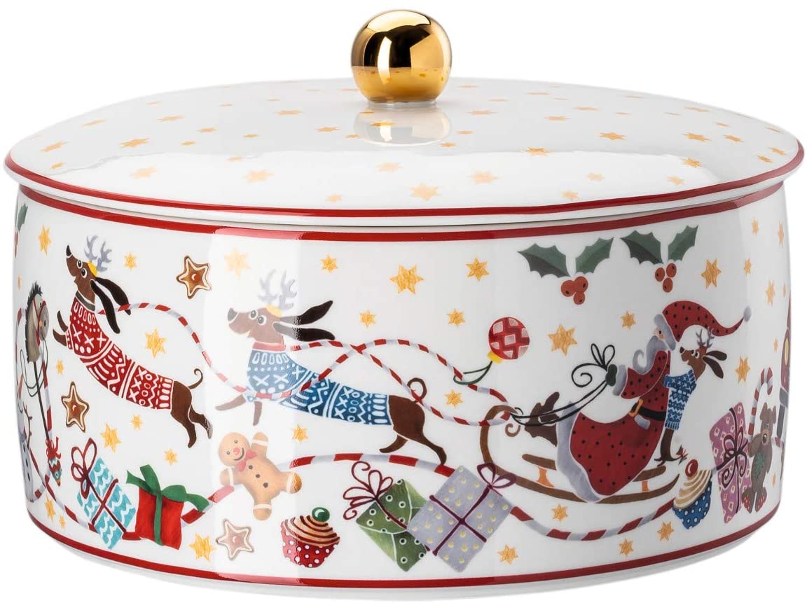 Hutschenreuther Банка для выпечки 19 см, Sammelserie Weihnachtslied 2020 | https://grandposuda.com.ua