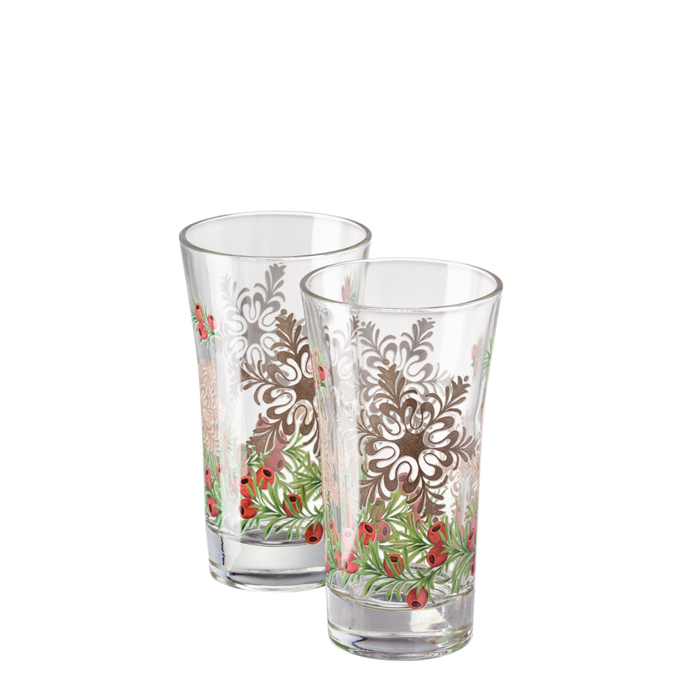 Hutschenreuther Набір кухлів для латте макіато 2 предмета 0,28 л Winterromance decorated | https://grandposuda.com.ua