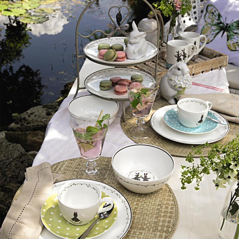 Hutschenreuther Блюдце до чашки для капучино Сіро-коричнева 16 см Springtime | https://grandposuda.com.ua