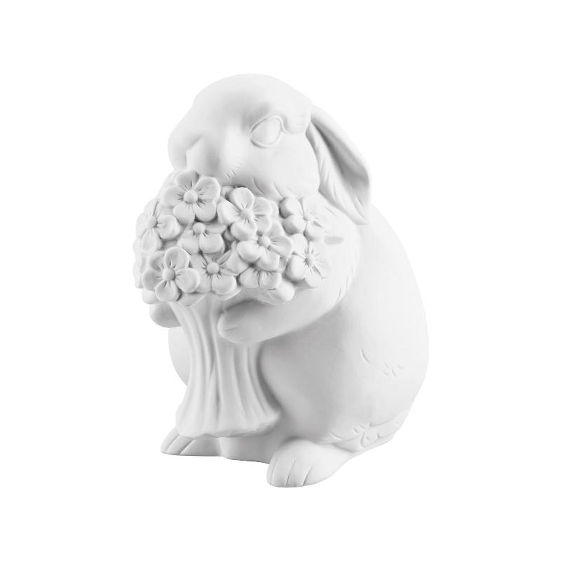 Hutschenreuther Фігурка Зайчик і квіти 10 см Hasenfiguren | https://grandposuda.com.ua