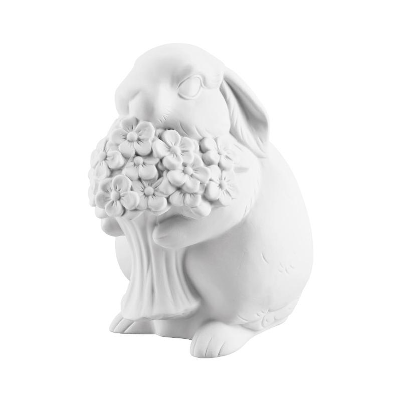 Hutschenreuther Фігурка Зайчик і квіти 14 см Hasenfiguren | https://grandposuda.com.ua