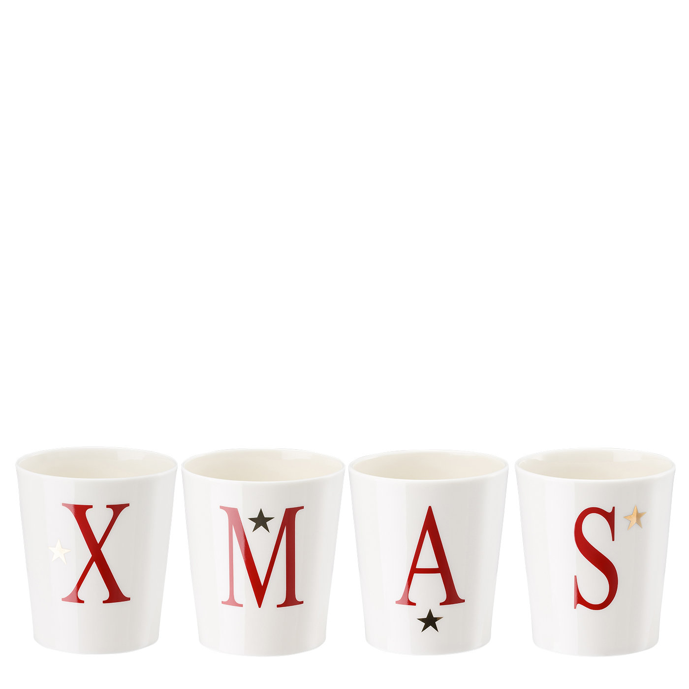 Hutschenreuther Набір свічників 4 предмета 8 см Merry Christmas | https://grandposuda.com.ua
