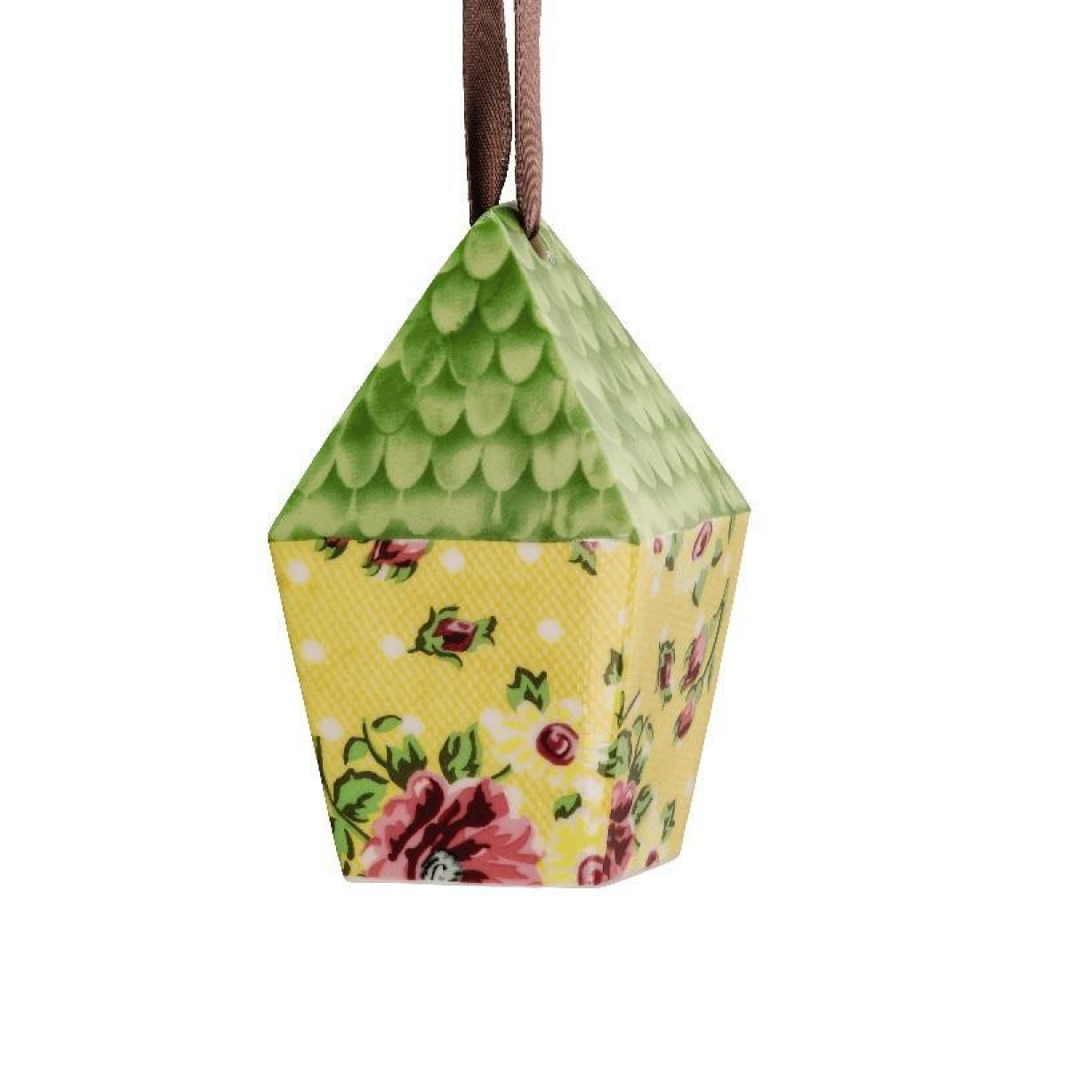 Hutschenreuther Підвіска Шпаківня «Квіти» жовта 8,5x5x5 см Springtime | https://grandposuda.com.ua