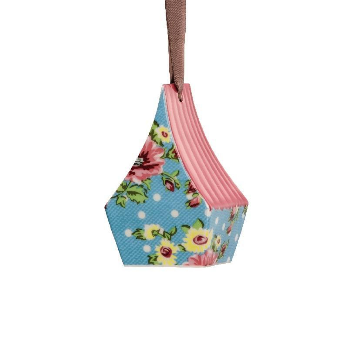 Hutschenreuther Подвеска Скворечник «Цветы» бирюза 8,4x5,2x5,2 см Springtime | https://grandposuda.com.ua