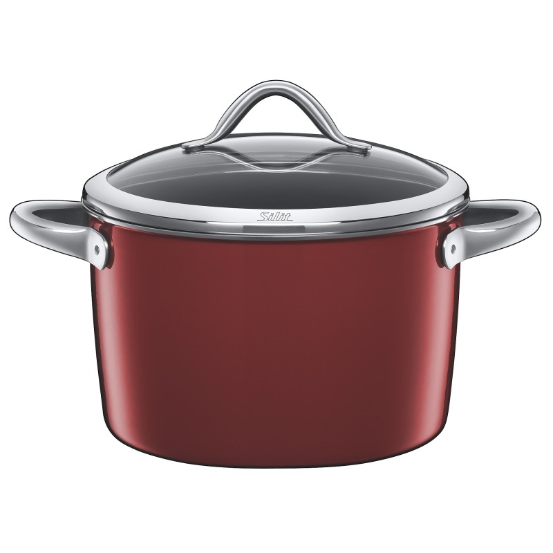 Silit Кастрюля 24 см, глубокая Vitaliano Rosso | https://grandposuda.com.ua