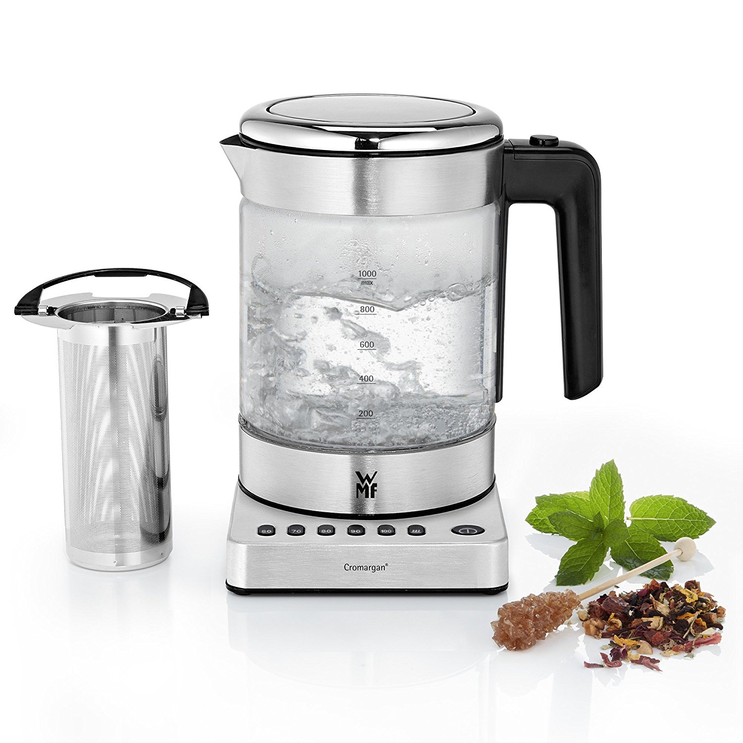 WMF Електрочайник скляний 1 л Vario KÜCHENminis® | https://grandposuda.com.ua