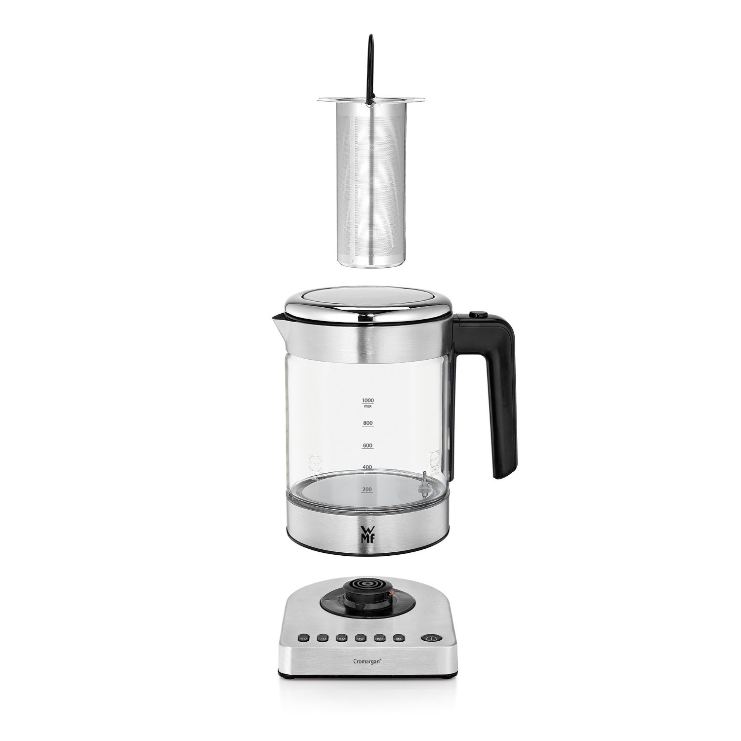 WMF Електрочайник скляний 1 л Vario KÜCHENminis® | https://grandposuda.com.ua