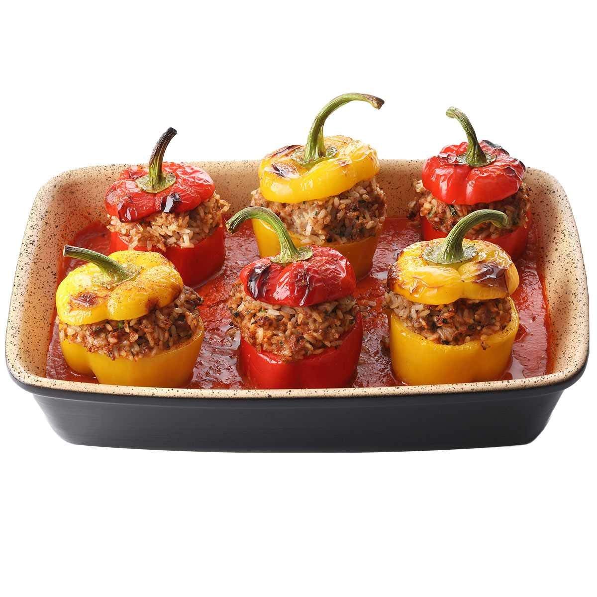 Römertopf Деко для гриля середній, 22 x 16,5 x 4,8 см, бежевий / чорний, Lafer BBQ | https://grandposuda.com.ua