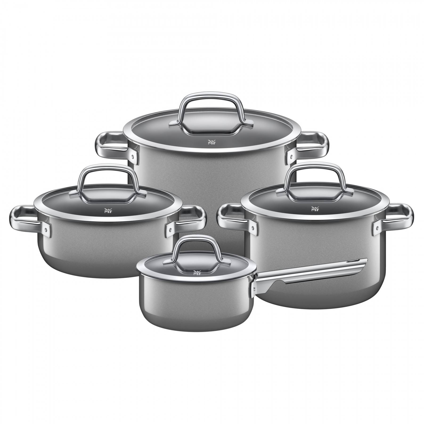 WMF Набор кастрюль 4 предмета Mineral Platinum Fusiontec | https://grandposuda.com.ua