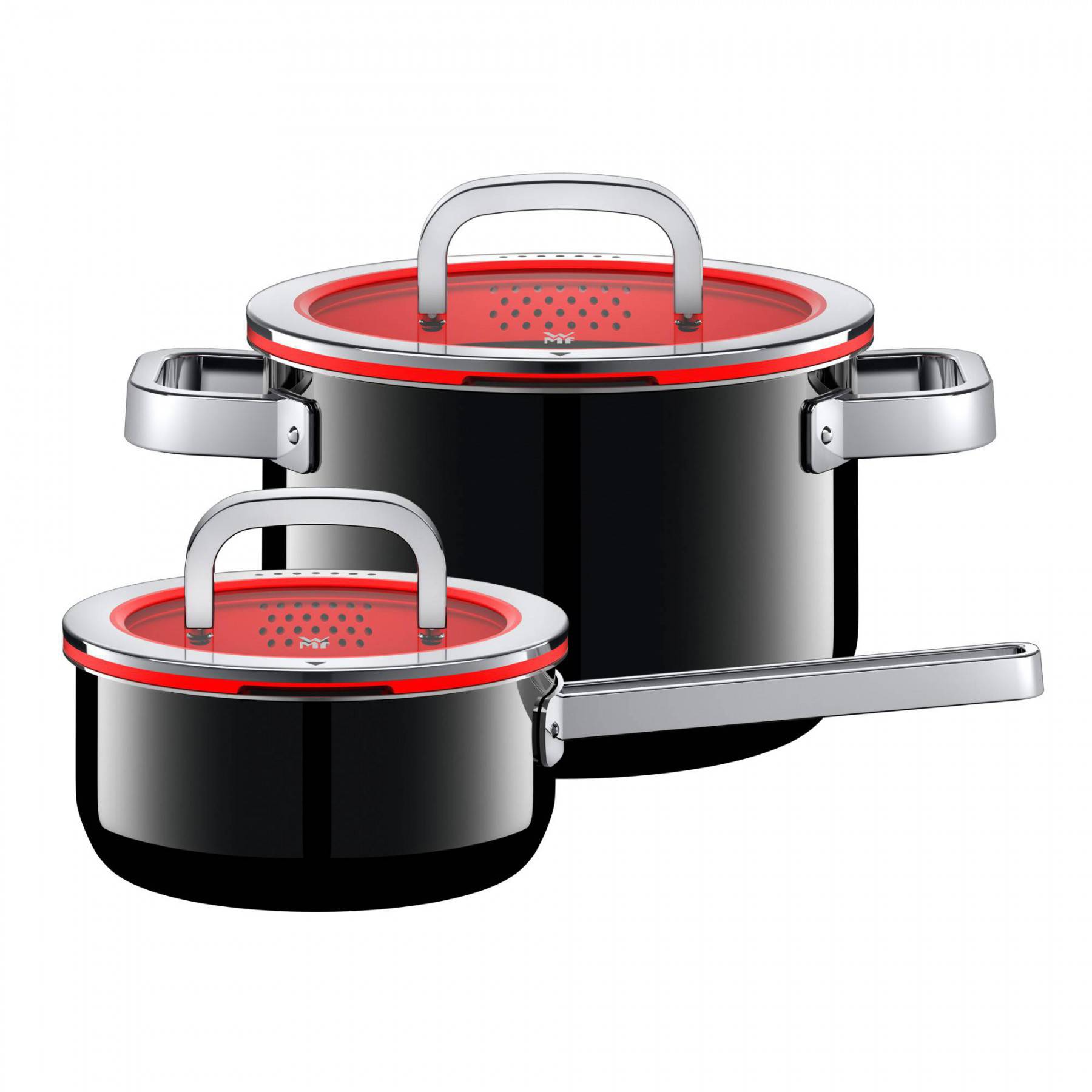 WMF Набор кастрюль 2 предмета Functional Black Fusiontec | https://grandposuda.com.ua