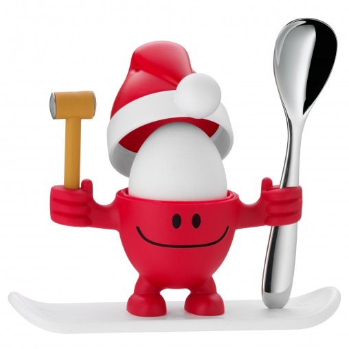 WMF Подставка для яйца с солонкой набор 2 предмета, красная McEgg Xmas-Set | https://grandposuda.com.ua