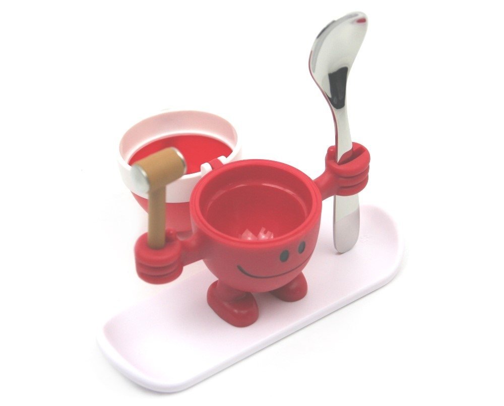 WMF Подставка для яйца с солонкой набор 2 предмета, красная McEgg Xmas-Set | https://grandposuda.com.ua