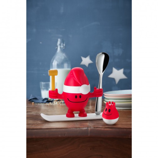 WMF Подставка для яйца с солонкой набор 2 предмета, красная McEgg Xmas-Set | https://grandposuda.com.ua