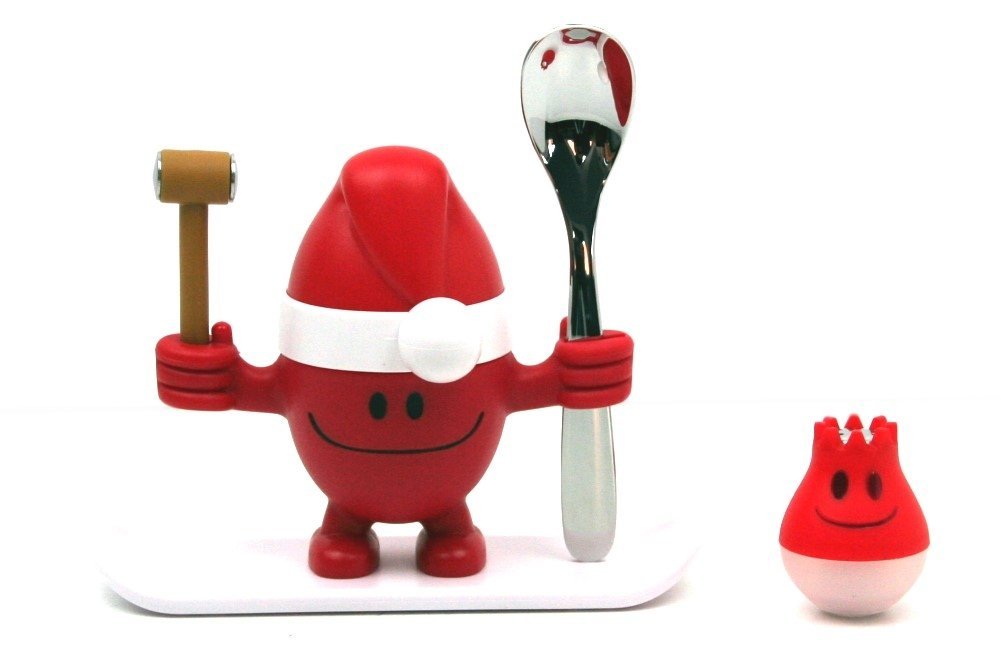 WMF Подставка для яйца с солонкой набор 2 предмета, красная McEgg Xmas-Set | https://grandposuda.com.ua