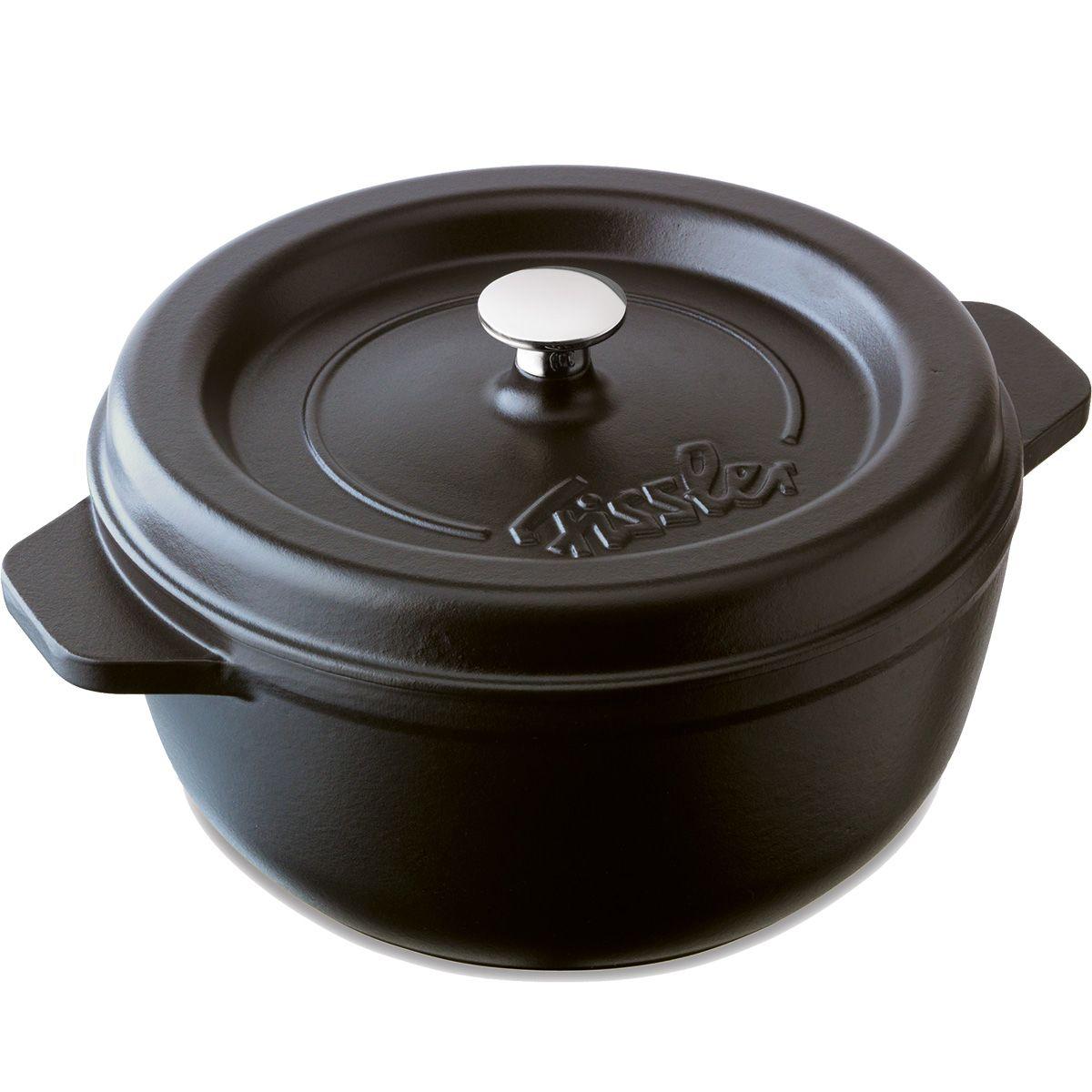 Fissler Жаровня круглая черная 27 см Arcana | https://grandposuda.com.ua