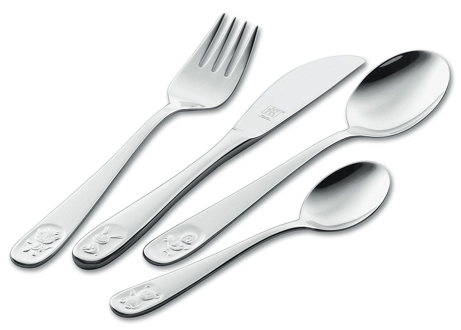 Zwilling Набір дитячих столових приборів 4 предмета з гравіюванням Bino Twin Kids | https://grandposuda.com.ua