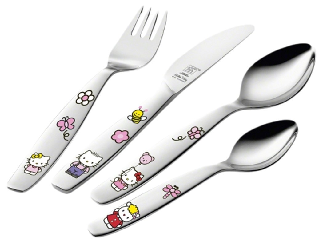 Zwilling Набір дитячих столових приборів 4 предмета Hello Kitty Twin Kids | https://grandposuda.com.ua