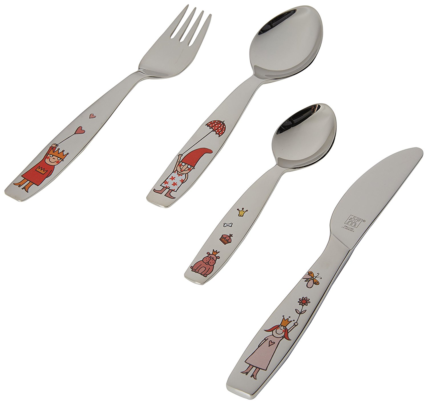 Zwilling Набор детских столовых приборов 4 предмета Emilie Twin Kids | https://grandposuda.com.ua