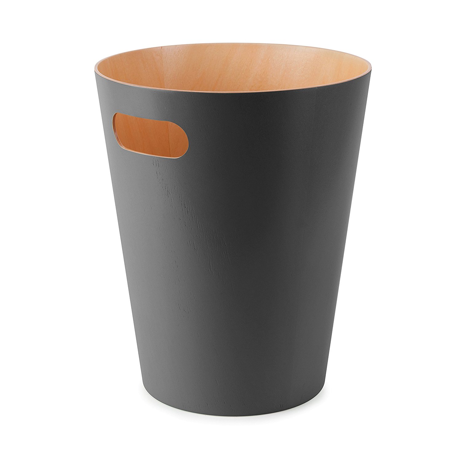 Umbra Кошик для сміття 27,9x22,9 см антрацит Woodrow Can | https://grandposuda.com.ua