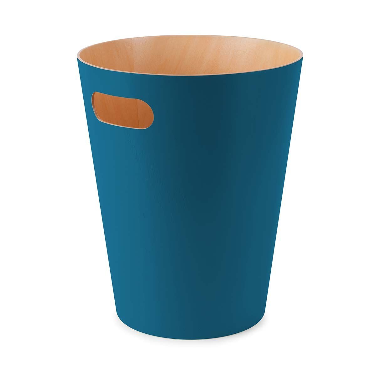 Umbra Кошик для сміття 27,9x22,9 см синя Woodrow Can | https://grandposuda.com.ua