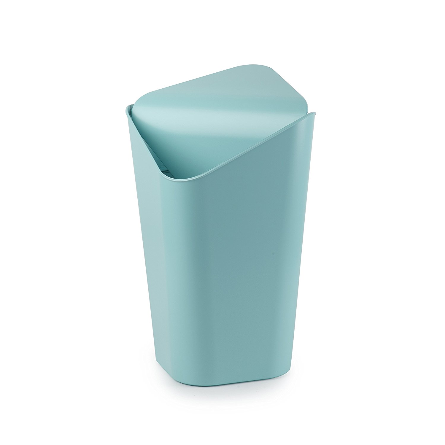 Umbra Корзина для мусора 29,2x21x20,4 см бирюзовая Corner Mini | https://grandposuda.com.ua