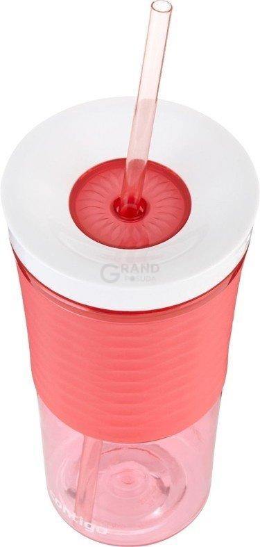 Contigo Стакан з трубочкою рожевий 0,54 л Shake Go | https://grandposuda.com.ua