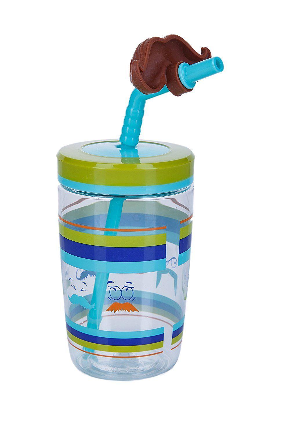 Contigo Стакан детский с трубочкой 0,47 л Funny Straw | https://grandposuda.com.ua