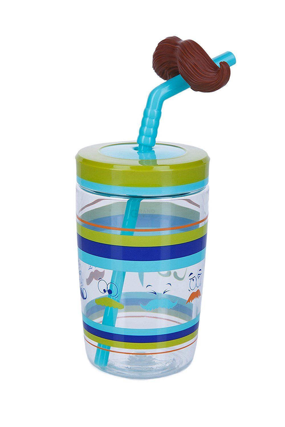 Contigo Стакан детский с трубочкой 0,47 л Funny Straw | https://grandposuda.com.ua