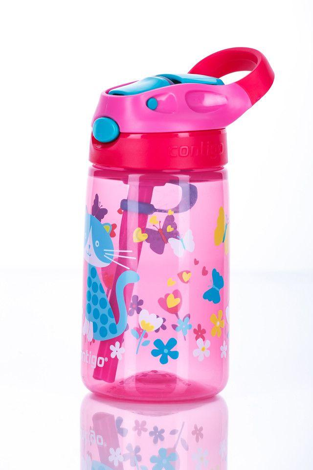 Contigo Бутылка детская розовая 0,42 л Gizmo Flip | https://grandposuda.com.ua