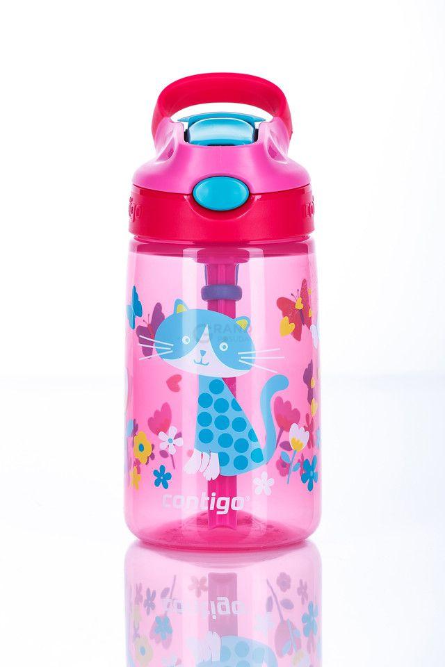 Contigo Бутылка детская розовая 0,42 л Gizmo Flip | https://grandposuda.com.ua