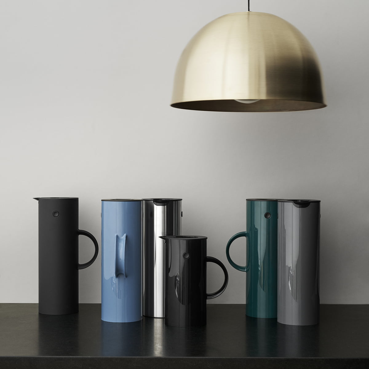 Термокувшин 1 л черный Classics EM 77 Stelton | https://grandposuda.com.ua