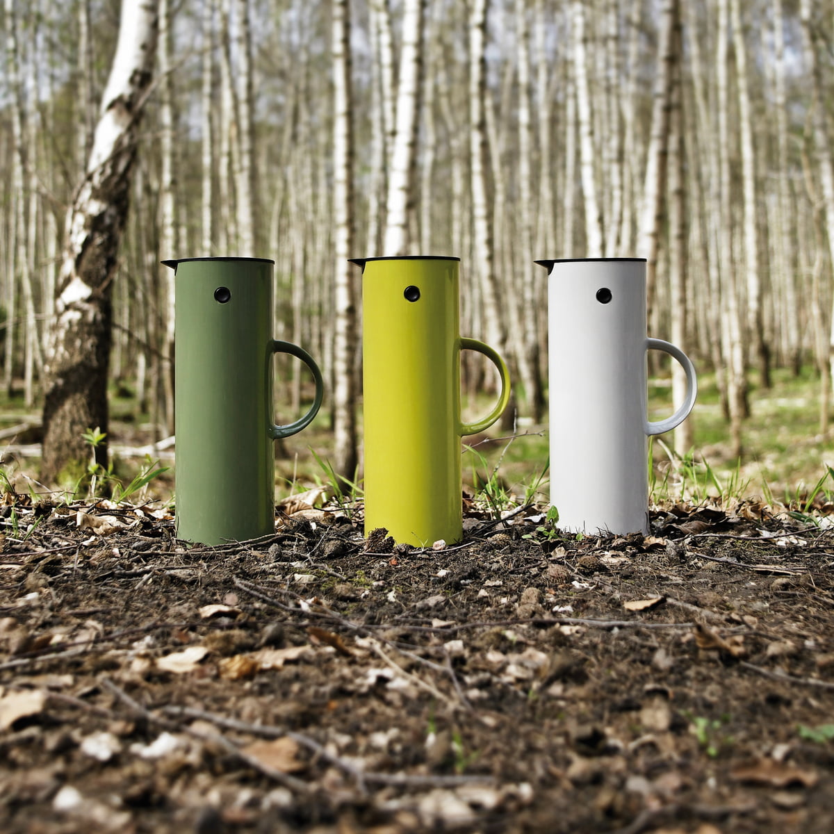 Термокувшин 1 л белый Classics EM 77 Stelton | https://grandposuda.com.ua