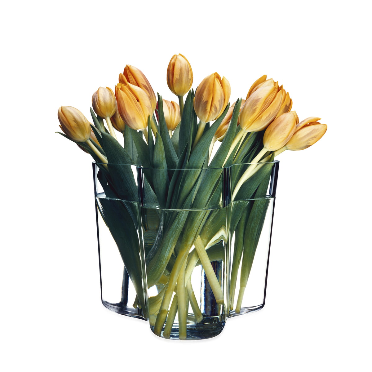 Iittala Ваза 16х19х20 см прозора Aalto | https://grandposuda.com.ua