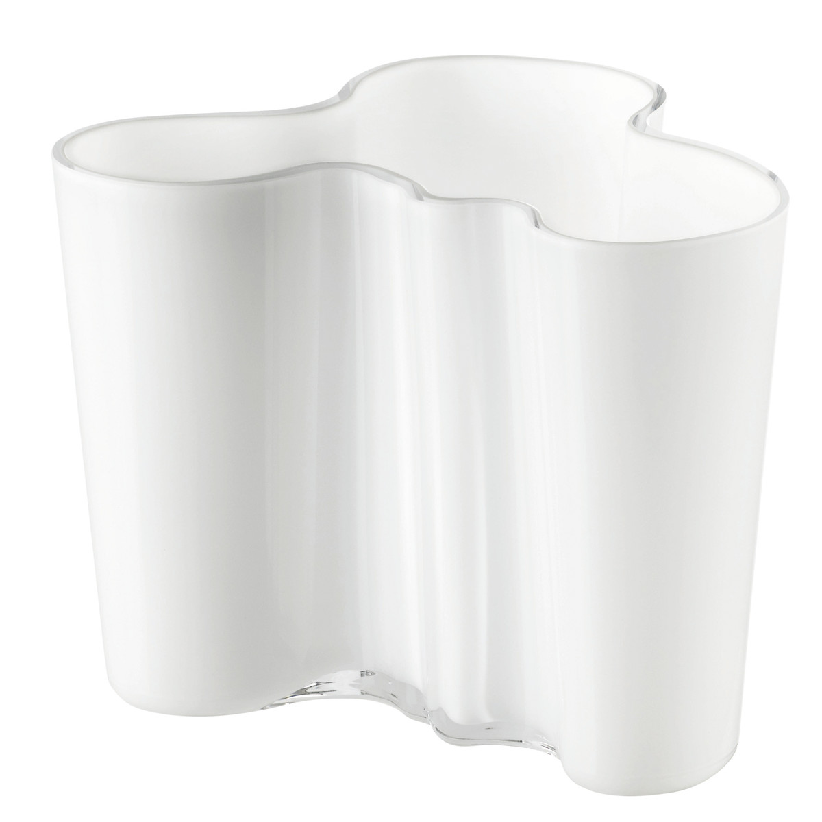 Iittala Ваза 16х19х20 см опал белая Aalto | https://grandposuda.com.ua