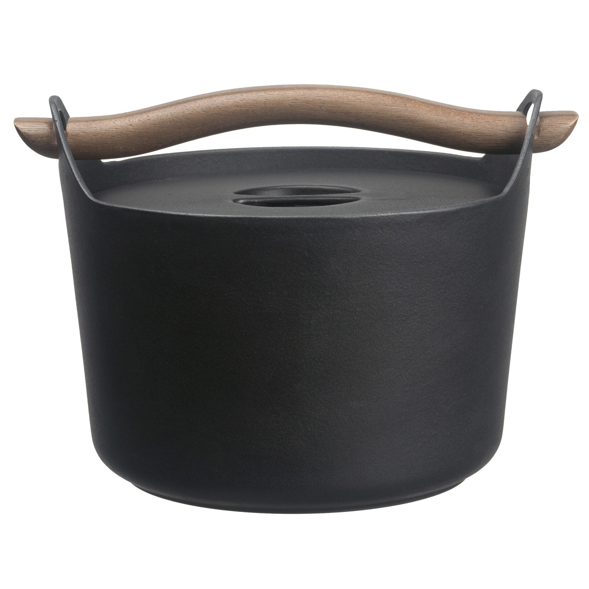 Iittala Кастрюля с крышкой 20х21,5х21,5х21,5 см черная Sarpaneva | https://grandposuda.com.ua