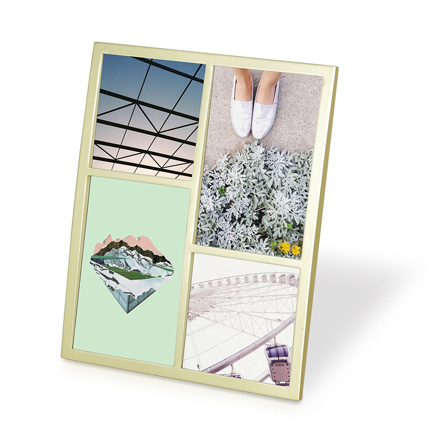Umbra Фоторамка 26,7x1,3x21,6 см золотая Senza Multi Photo Display | https://grandposuda.com.ua