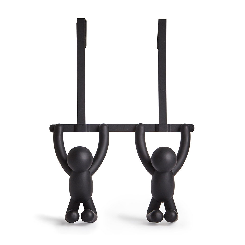 Umbra Вішак наддверних 21,6х15,2х7 см чорна Buddy | https://grandposuda.com.ua