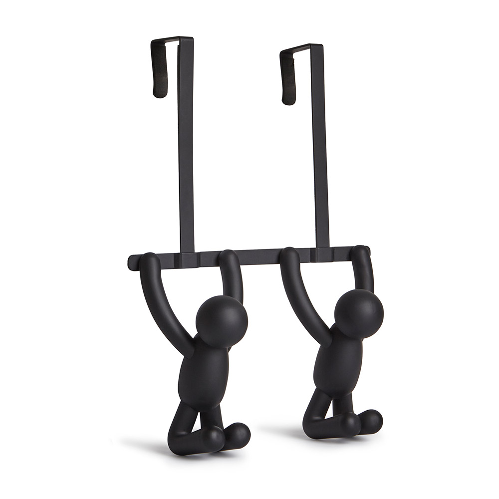 Umbra Вішак наддверних 21,6х15,2х7 см чорна Buddy | https://grandposuda.com.ua