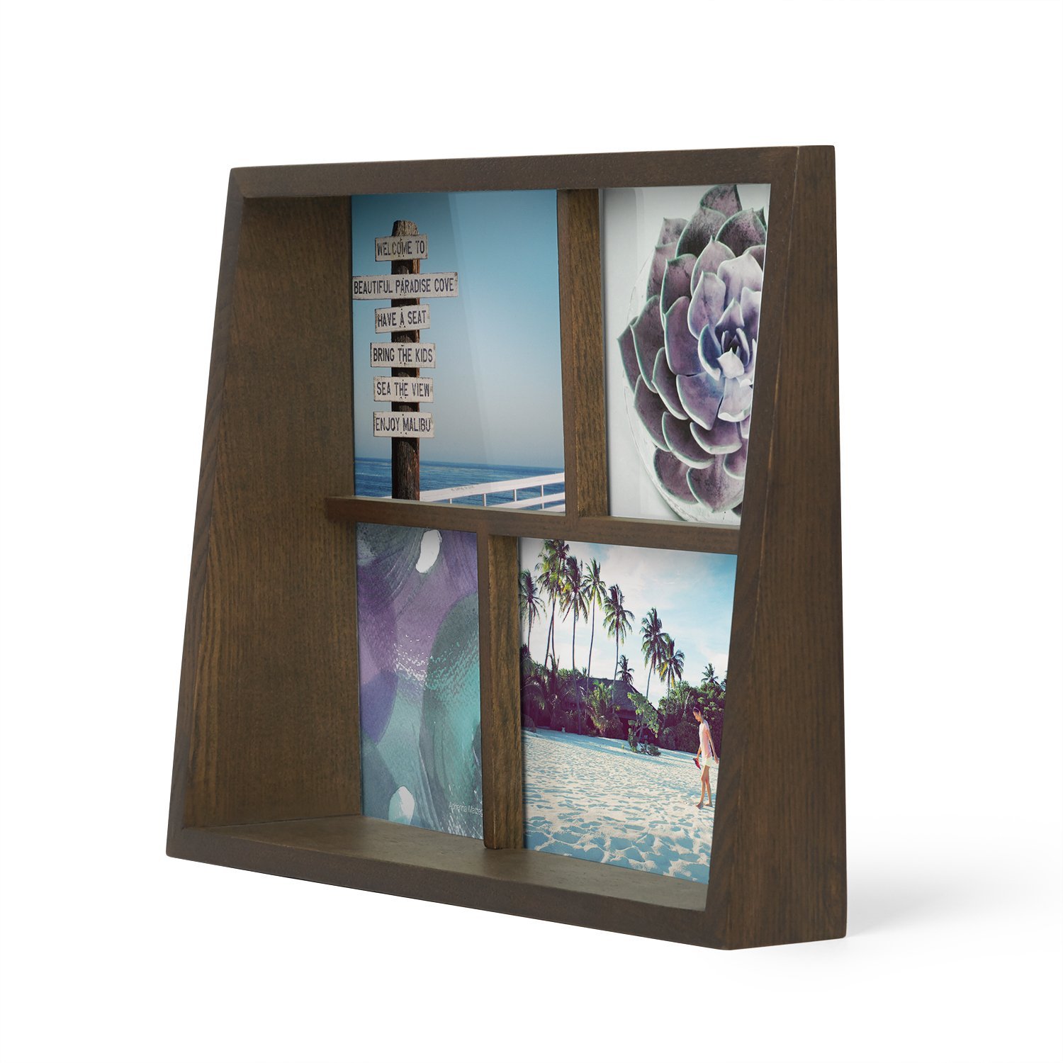 Umbra Фоторамка 26,49x21,48x7,49 см коричневая Edge Fotohalter | https://grandposuda.com.ua